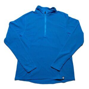 REI Co-op Women’s L Blue 1/4 Zip Fleece Pullover Sweater Hiking Outdoor